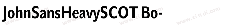 JohnSansHeavySCOT Bo字体转换